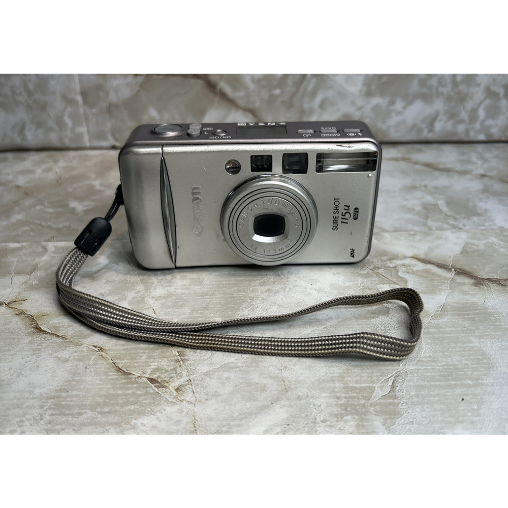 Canon Sure Shot 115u Date 35mm Film Camera Tested Working NO FILM or BATTERIES